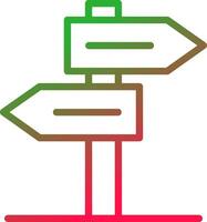 Line Red and Green Gradient vector