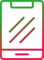 Line Red and Green Gradient vector