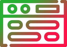 Line Red and Green Gradient vector