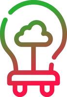 Line Red and Green Gradient vector