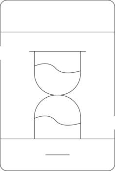 Time Tracker App Creative Icon Design vector