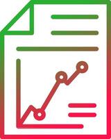 Line Red and Green Gradient vector