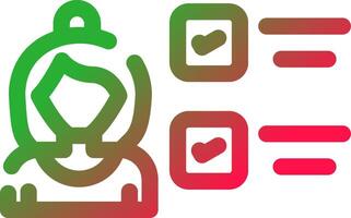 Line Red and Green Gradient vector