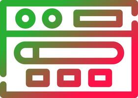 Line Red and Green Gradient vector