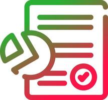 Line Red and Green Gradient vector