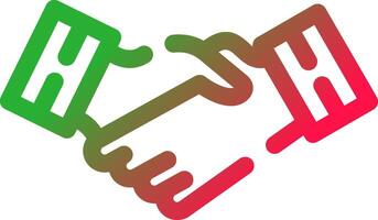 Line Red and Green Gradient vector