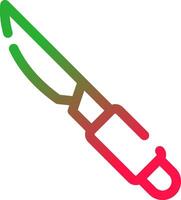 Line Red and Green Gradient vector