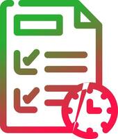Line Red and Green Gradient vector