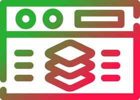 Full Stack Developer Creative Icon Design vector