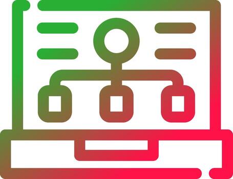 frente final desarrollo creativo icono diseño vector