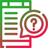 Question Creative Icon Design vector