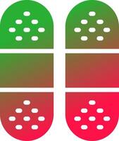 Line Red and Green Gradient vector