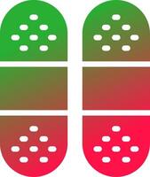 Line Red and Green Gradient vector