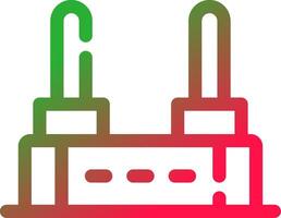 Line Red and Green Gradient vector