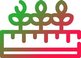 Line Red and Green Gradient vector