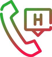 Emergency Call Creative Icon Design vector