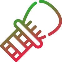 Line Red and Green Gradient vector