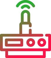 Wifi Router Creative Icon Design vector