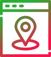 Web Location Creative Icon Design vector