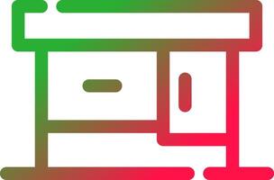 Line Red and Green Gradient vector