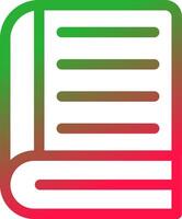 Line Red and Green Gradient vector