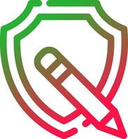 Line Red and Green Gradient vector