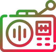 Line Red and Green Gradient vector