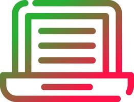 Line Red and Green Gradient vector