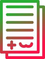 Line Red and Green Gradient vector