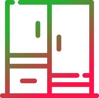 Line Red and Green Gradient vector