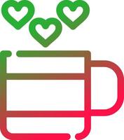 Love Tea Creative Icon Design vector