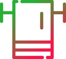 Line Red and Green Gradient vector