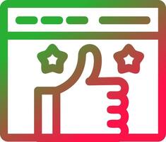 Appreciation Creative Icon Design vector