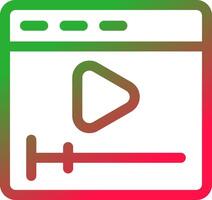 Line Red and Green Gradient vector