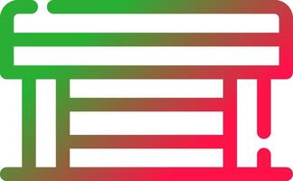 Line Red and Green Gradient vector