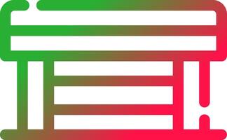 Line Red and Green Gradient vector