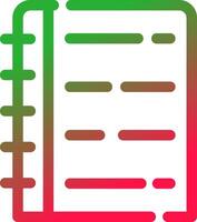 Line Red and Green Gradient vector