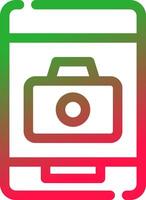 Phone Camera Creative Icon Design vector