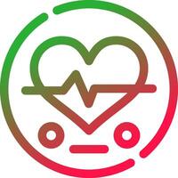 Heart Rate Creative Icon Design vector