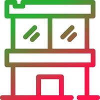 Line Red and Green Gradient vector