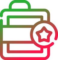 Line Red and Green Gradient vector