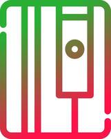 Line Red and Green Gradient vector