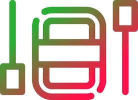 Line Red and Green Gradient vector