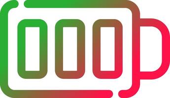 Line Red and Green Gradient vector