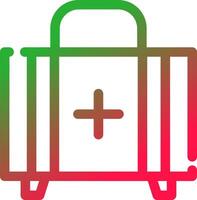 First Aid Kit Creative Icon Design vector