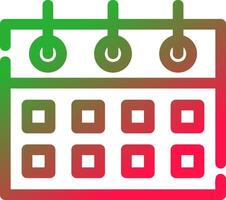 Line Red and Green Gradient vector
