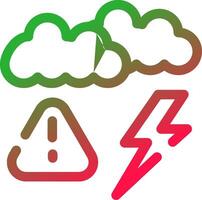 Weather Alert Creative Icon Design vector