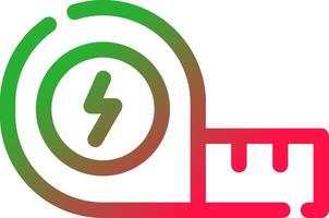 Line Red and Green Gradient vector
