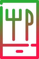 Line Red and Green Gradient vector