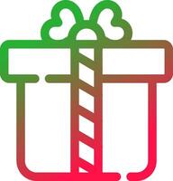 Line Red and Green Gradient vector